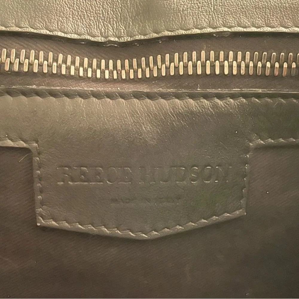 ‎Reece Hudson black leather Siren Backpack